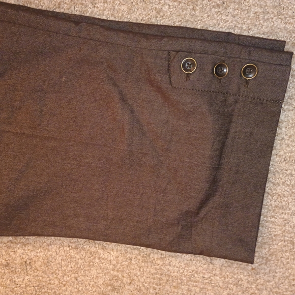dressbarn Brown Bermuda Shorts Casual Cotton Blend - Picture 4 of 5